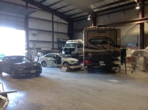 Multiple vehicles in garage