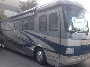 Light blue rv