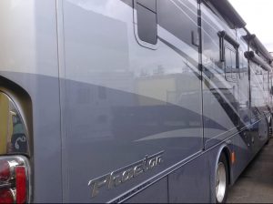 Gray colored rv